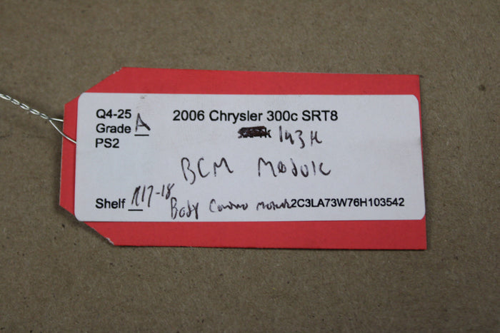 06 Dodge Charger Chrysler 300 BCM Body Control Module Computer 04692028AG