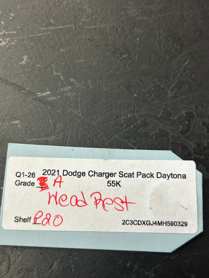 2015 - 2023 DODGE CHARGER FRONT SEAT HEADREST ASSEMBLY OEM BLACK