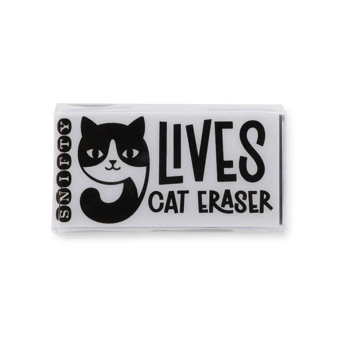 9 Lives Cat Eraser