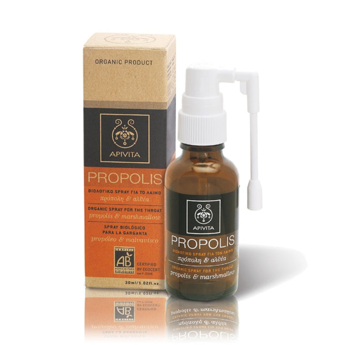 Apivita Propolis Βιολογικό Spray για το λαιμό πρόπολη & αλθαία 30 ml