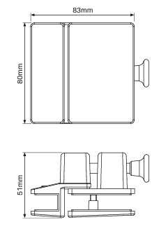Atlantic - 180 Degrees Glass to Glass Pool Fence Latch - BLACK - Image 2