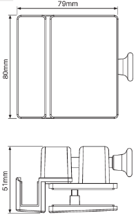 Atlantic- 90 Deg Glass to Glass Pool Fence latch - External BLACK - Image 2