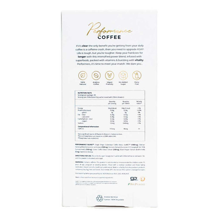 Before You Speak Performance Coffee The OG - 4.5g x 30 Pack - L'Organic