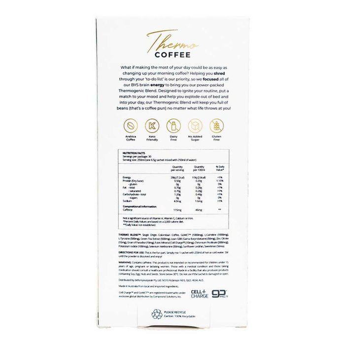 Before You Speak Thermo Coffee Original - 6.5g x 30 Pack - L'Organic