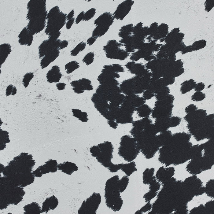 Black abstract brush strokes on a white background