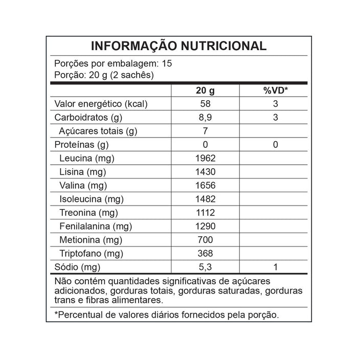 CENTRAL NUTRITION | Aminnu Sem Xylitol Sabor Limão (30 Sachês de 10 gramas cada)