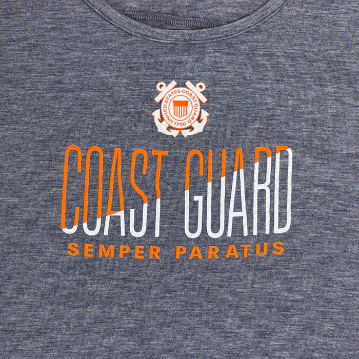 Coast Guard Ladies Under Armour Breezy Sport Tank (Navy)