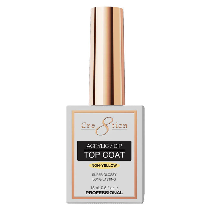 Cre8tion Acrylic/ Dip No Wipe LED/UV Top Coat 0.5oz - Pack of 2
