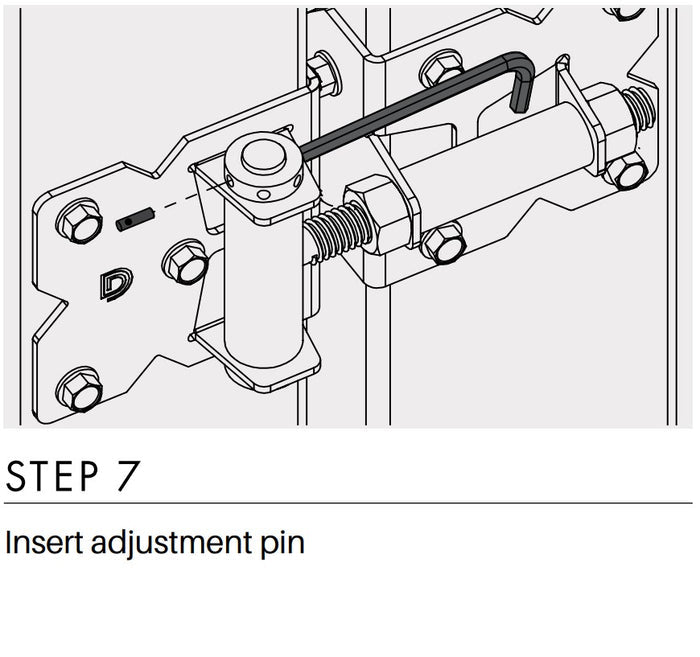 D&D - Hamptons gate HINGE - WHITE - 2pk - Image 8