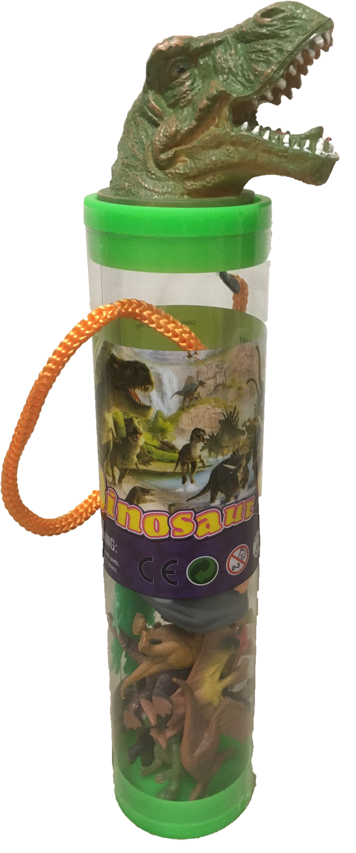 Dinosaur Figurines with T-Rex Head Topper