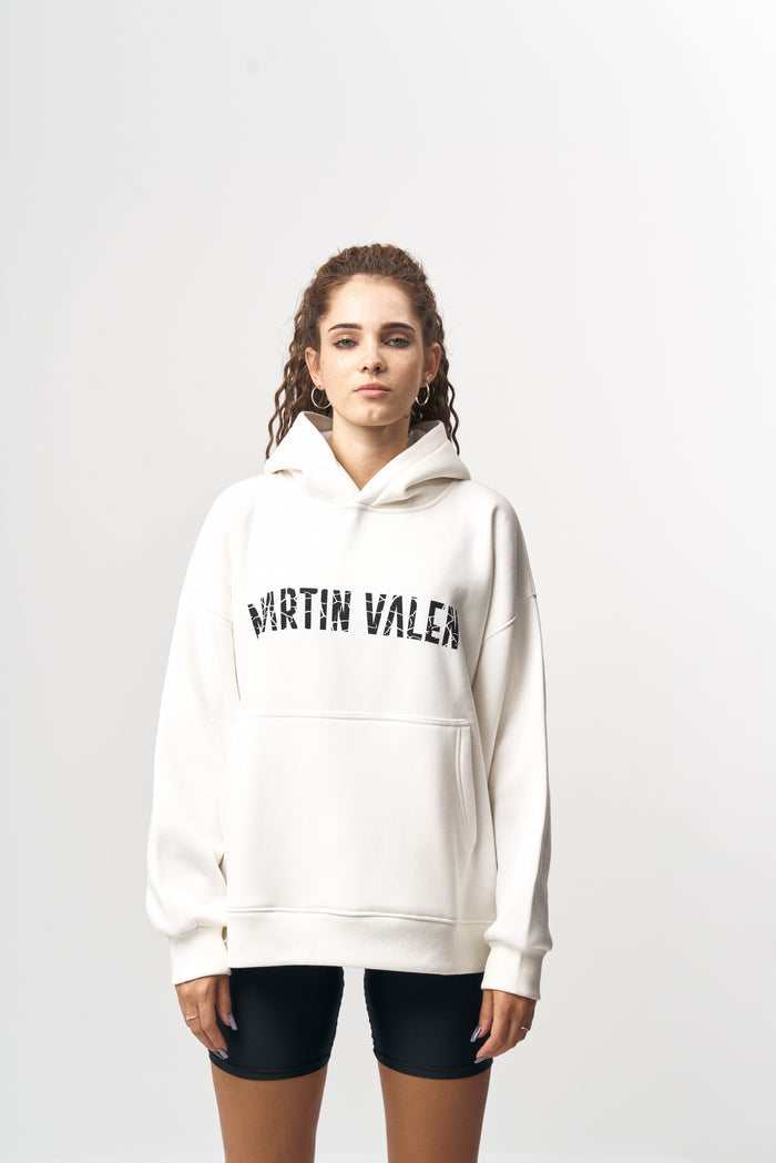 Grieto MV Crack Print White Oversized Designer Hoodie (8)