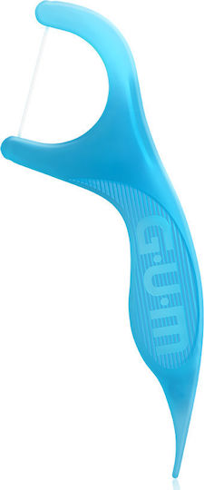 Gum Easy Flossers 890 Οδοντικό Νήμα σε Διχάλες Cool Mint Ελαφρώς Κερωμένο, 90 τεμάχια