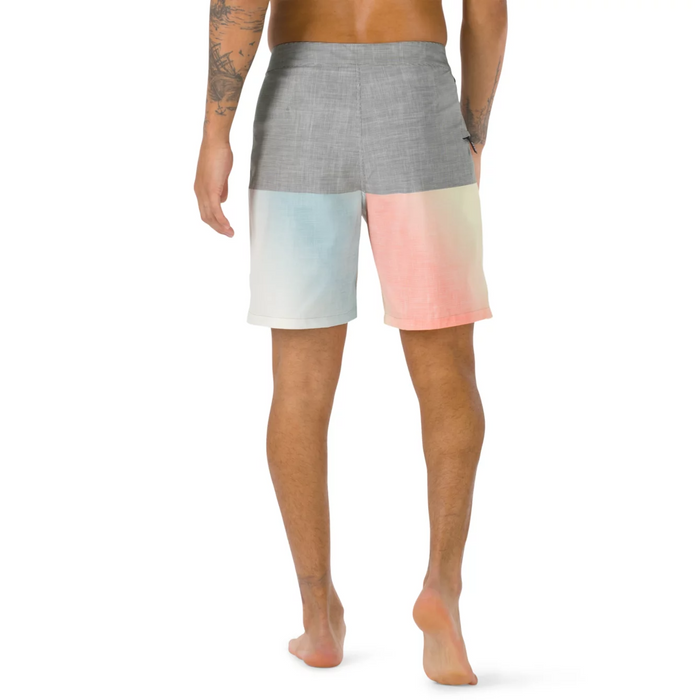 Vans Halfsies Boardshort, pewter gradient men’s 18 inch surf trunks size 31