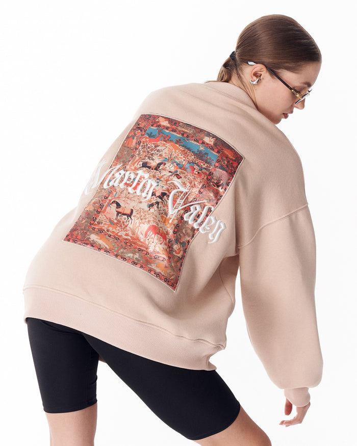 Herritage Fusion Beige Sweatshirt For Women (8)