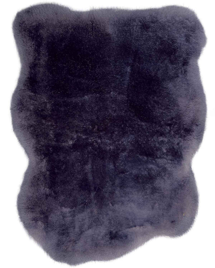 Luxury Navy Sheepskin Throw - Image 2 - Country Collection