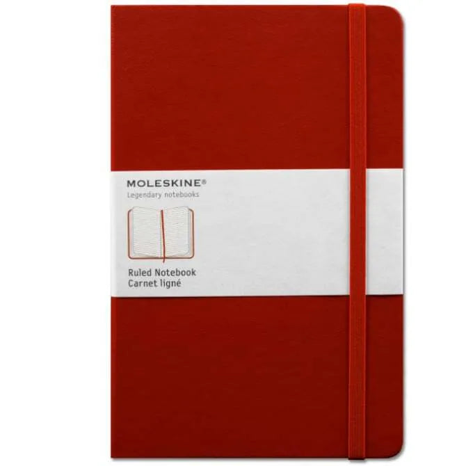 Moleskine Ruled Large Notebook - Red