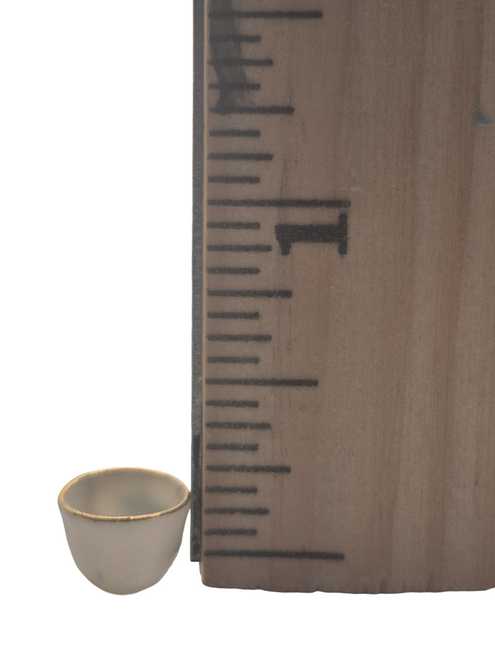 Nancy Duden – Porcelain Cup & Saucer with Handpainted Bird Design