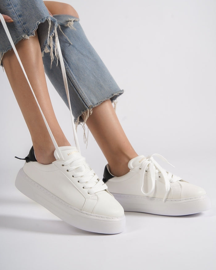 Node High Street Women's Shoes in White (6)
