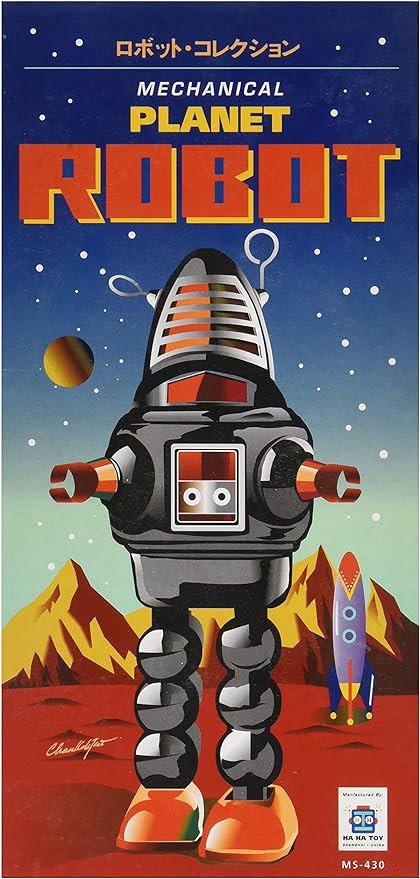 Planet Robot Wind-Up Retro Toy