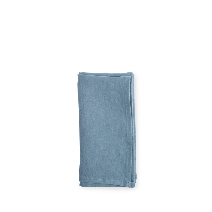 Libeco Skye Napkin Steel Blue Folded