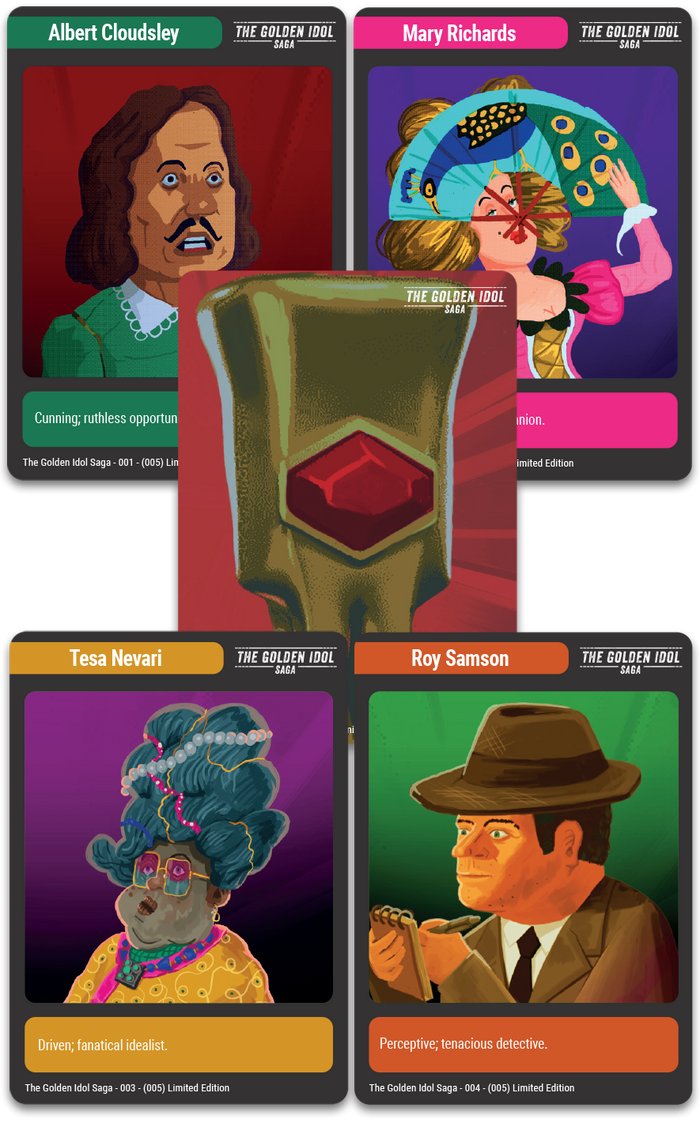 TC#161: The Golden Idol Saga - Trading Card Booster Pack