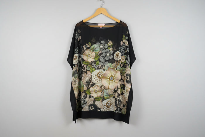 Ted Baker London size m floral chiffon top