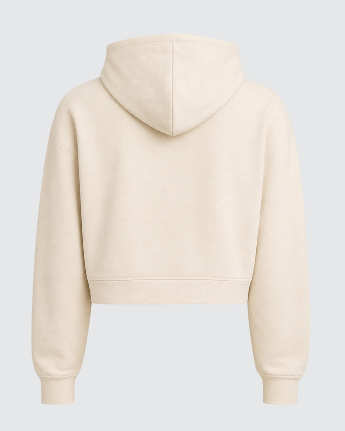 Women's Kansas City Script Stone Heritage Crop Hoodie