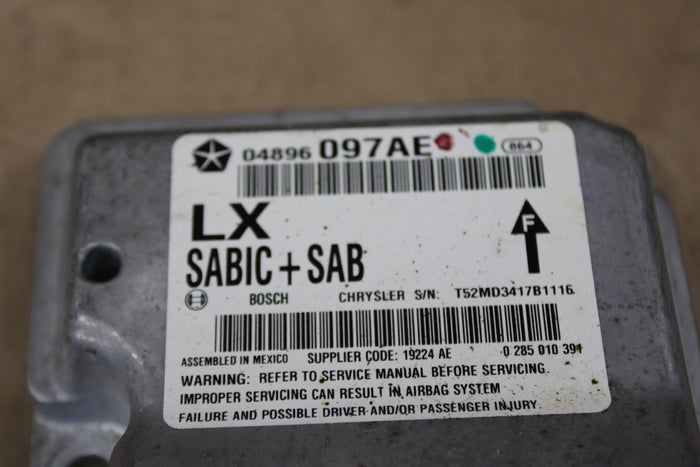 08-10 DODGE CHARGER 300 OEM OCCUPANT RESTRAINT CONTROL MODULE