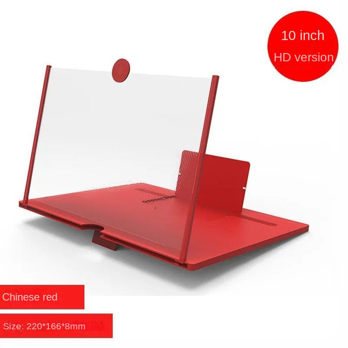 10 Inch Smartphone Screen Magnifier 3D Cell Phone Viewer Stand