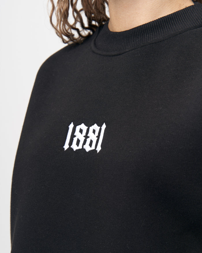 1881 3D Embroidered Oversized Designer Black Sweatshirt Tracksuit (8)