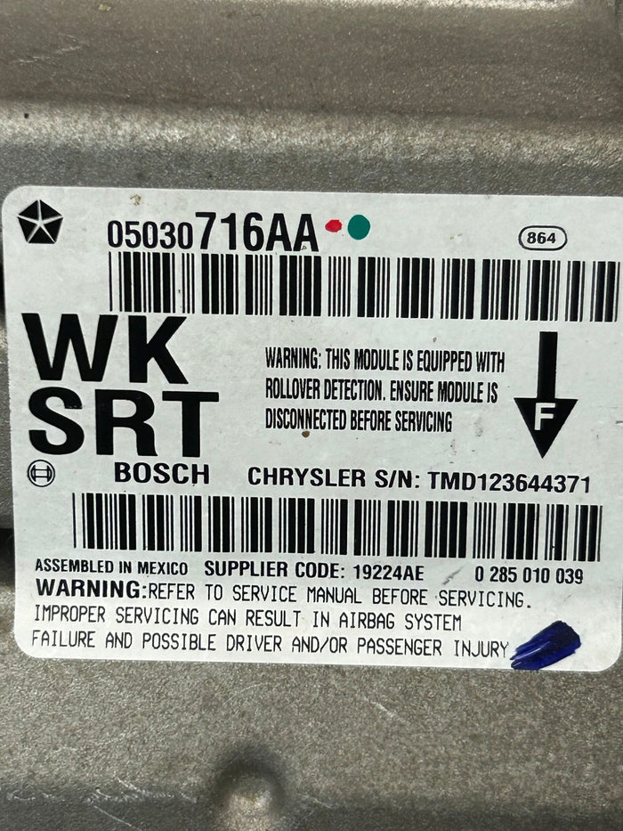 2006 Jeep Grand Cherokee SRT8 Occupant Restraint Module OEM 05030716AA
