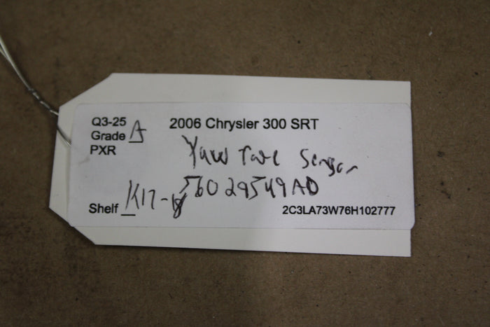 2011-2023 CHALLENGER/CHARGER/300 YAW RATE DYNAMICS SENSOR MODULE 56029549AD