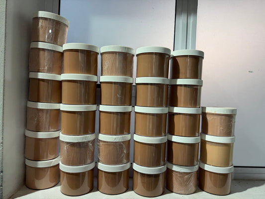 Loose sheer powders mixed