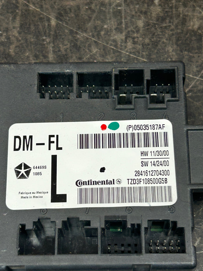 2013-2017 Dodge Challenger Left Driver Side Door Control Module OEM 05035187AF