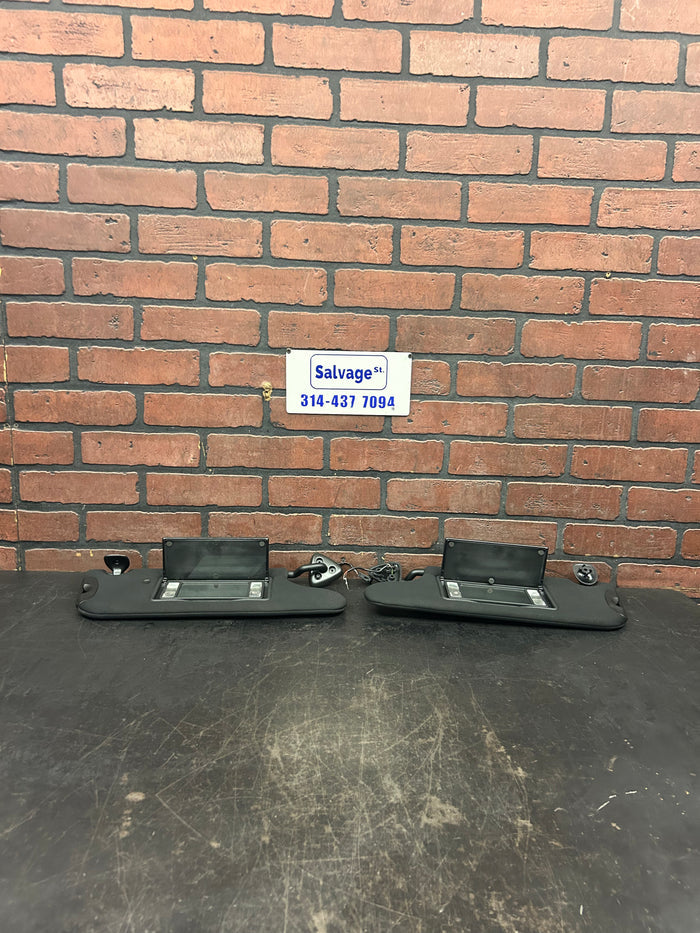 2008-2016 Dodge Challenger Driver Left & Passenger Right Sun Visor Set Pair OEM