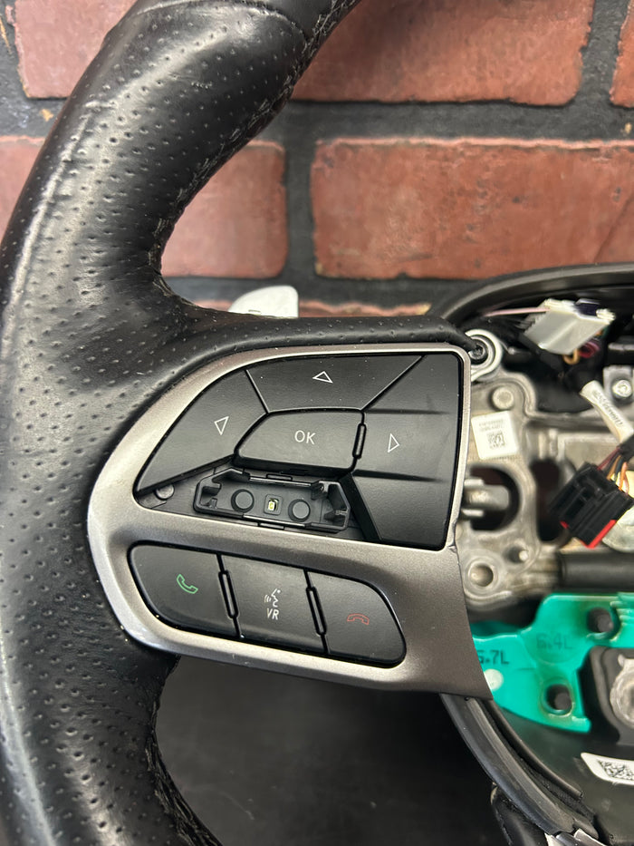 2018 - 2023 DODGE CHALLENGER STEERING WHEEL W/ SWITCH BUTTON OEM 5VG202XCAF