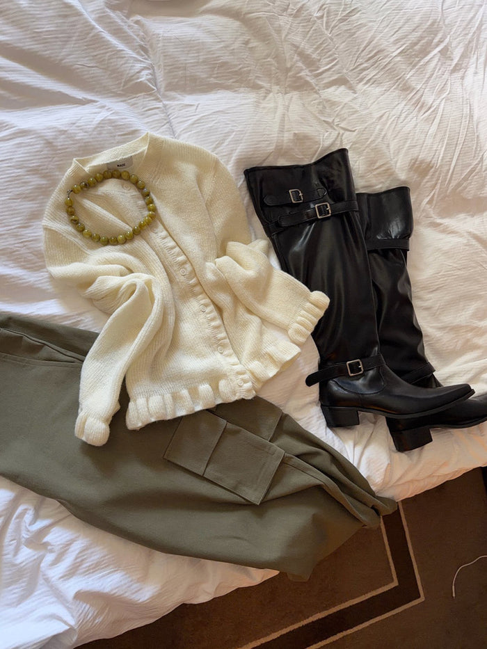 【A MA:DE】Buckle leather boots