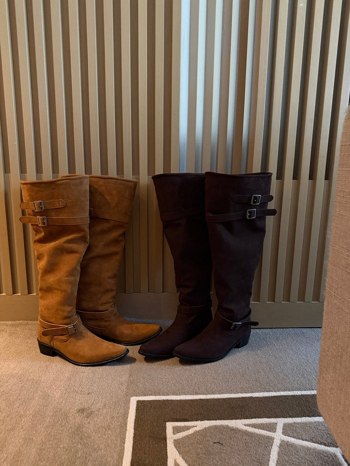 【A MA:DE】Buckle semu boots ( 2color )