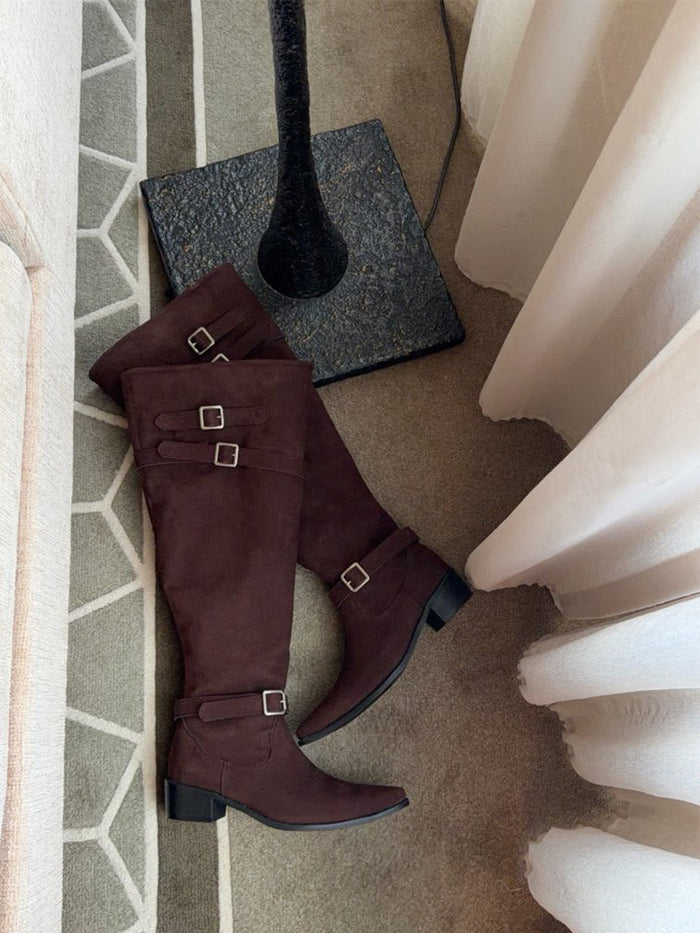【A MA:DE】Buckle semu boots ( 2color )
