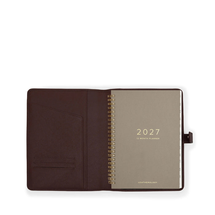 A5 2027 Snap Planner Brown