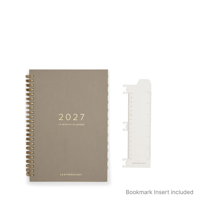 A5 2027 Snap Planner Brown
