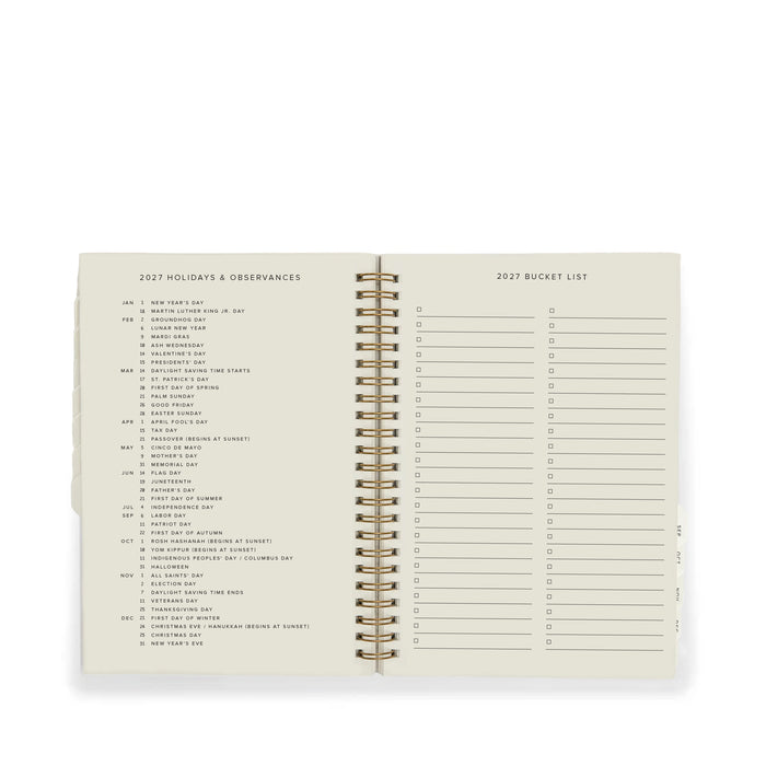 A5 2027 Snap Planner Brown