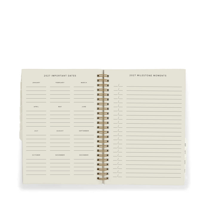 A5 2027 Snap Planner Brown
