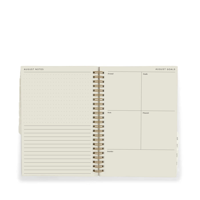 A5 2027 Snap Planner Brown