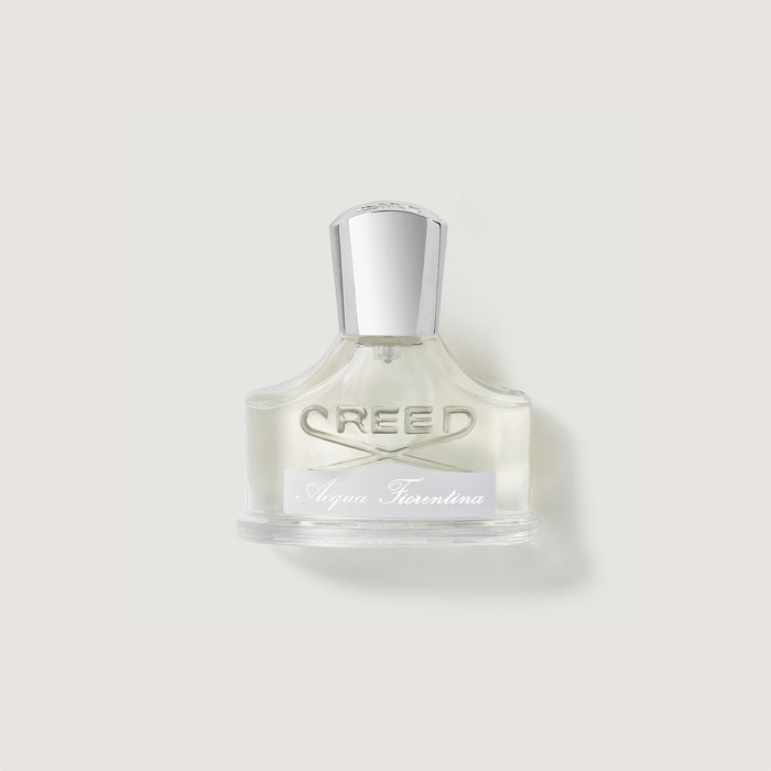 Creed Acqua Fiorentina 30ml Bottle - Clear Glass with Silver Cap Front View | Creed Fragrances
