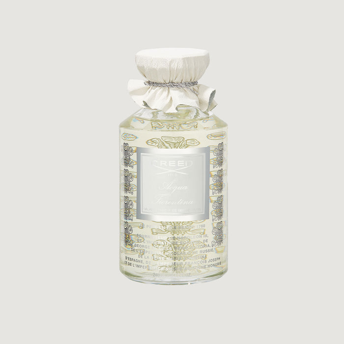 Creed Acqua Fiorentina 240ml Flacon - Engraved Glass with White Leather Cap | Creed Fragrances