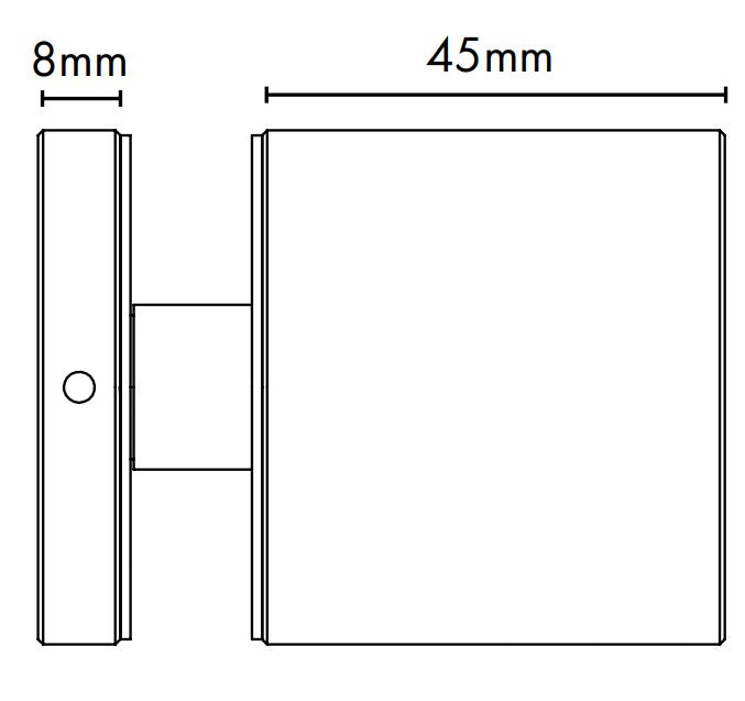 Adjustable Glass Standoff - 50mm Diameter Cap with 45mm Body - Image 6