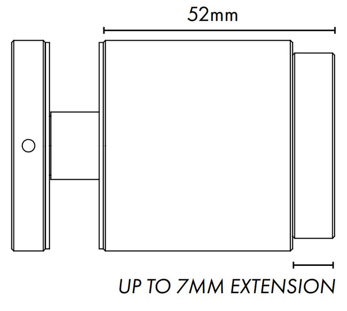 Adjustable Glass Standoff - 50mm Diameter Cap with 45mm Body - Image 7
