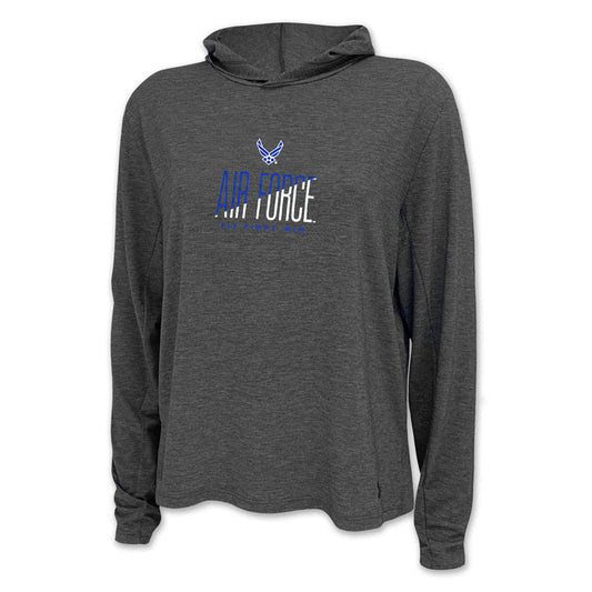 Air Force Ladies Under Armour Breezy Hood (Black Heather)