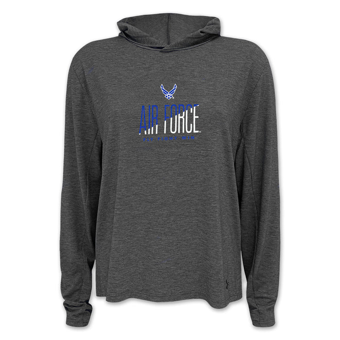 Air Force Ladies Under Armour Breezy Hood (Black Heather)